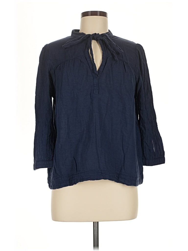 Pre-owned Honorine 3/4 Sleeve Blouse In Blue