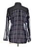 Atmosphere Plaid Blue Long Sleeve Button-Down Shirt Size 12 - photo 2