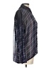 Atmosphere Plaid Blue Long Sleeve Button-Down Shirt Size 12 - photo 4