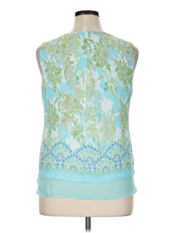 Rose + Olive Sleeveless Blouse (view 2)