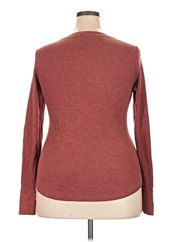 Faded Glory Long Sleeve Henley (view 2)