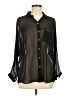 7 For All Mankind 100% Polyester Black Long Sleeve Blouse Size M - photo 1