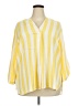 Ruby Rd. 100% Rayon Stripes Yellow 3/4 Sleeve Blouse Size 2X - photo 1