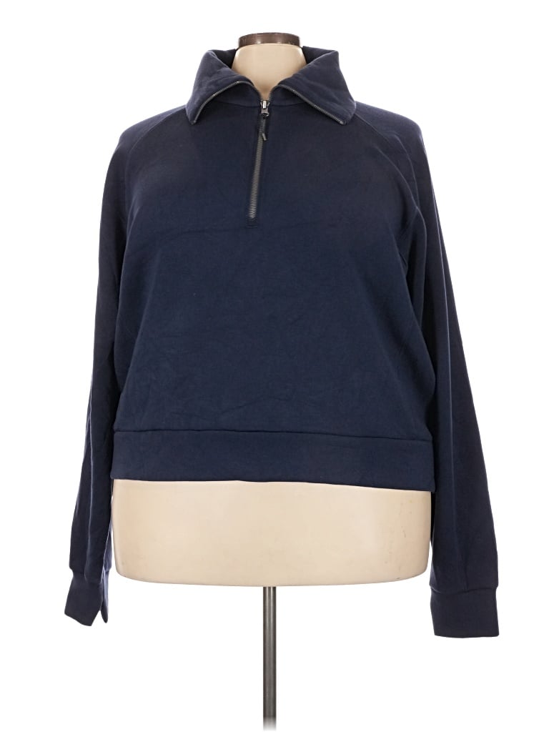 Pre-owned Spanx Pullover Sweater In Blue