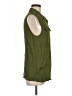 1.State 100% Rayon Green Sleeveless Button-Down Shirt Size M - photo 4