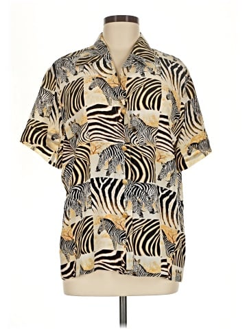 Escada by Margaretha Ley Short Sleeve Button-Down Shirt (view 1)