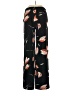 Zara Basic 100% Polyester Floral Black Casual Pants Size S - photo 2