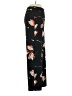 Zara Basic 100% Polyester Floral Black Casual Pants Size S - photo 4