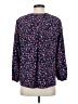 J.Crew 100% Polyester Blue Long Sleeve Blouse Size S - photo 2