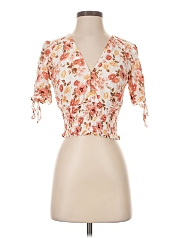 Abercrombie & Fitch Short Sleeve Blouse (view 1)