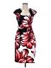 Connected Apparel Graphic Red Cocktail Dress Size 6 - photo 1