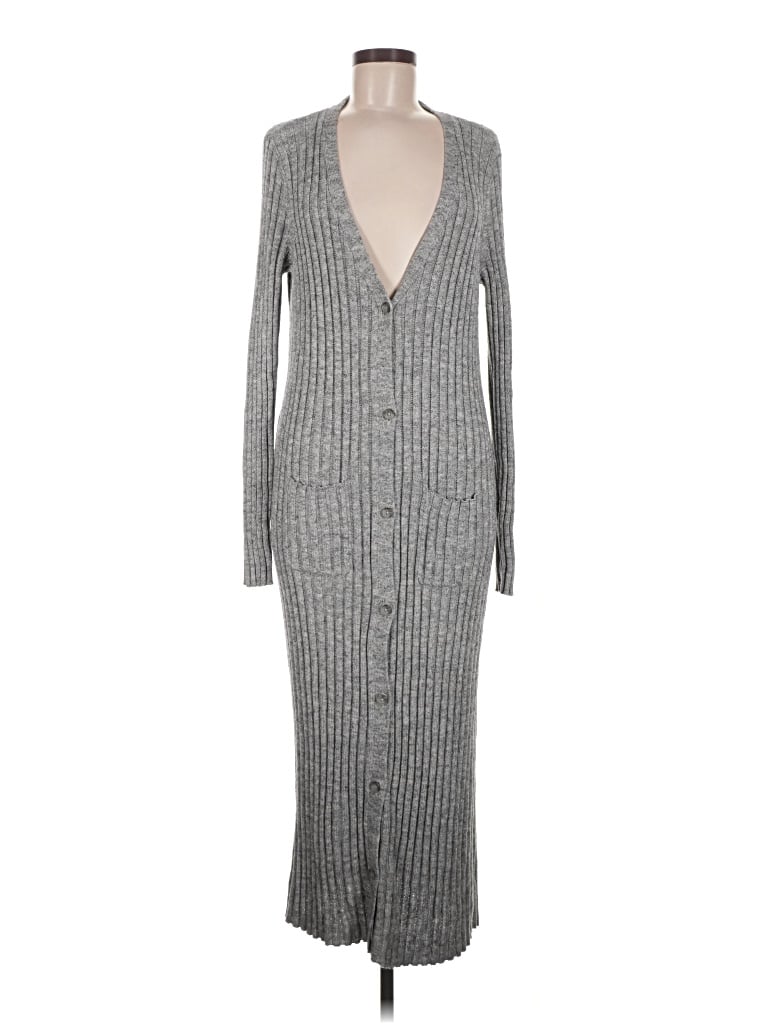 Pre-owned Mossimo Cardigan Sweater In Gray