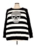 Torrid Stripes Gray Black Pullover Sweater Size 4X Plus (4) - photo 1
