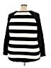 Torrid Stripes Gray Black Pullover Sweater Size 4X Plus (4) - photo 2