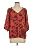 Renee C. Red 3/4 Sleeve Blouse Size S - photo 1