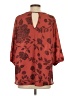 Renee C. Red 3/4 Sleeve Blouse Size S - photo 2