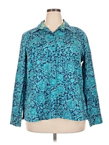 Jones New York Signature Long Sleeve Button-Down Shirt (view 1)