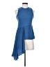 Halston 100% Polyester Blue Sleeveless Blouse Size 0 - photo 1
