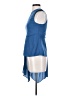 Halston 100% Polyester Blue Sleeveless Blouse Size 0 - photo 5