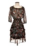 Maje 100% Polyester Floral Brown Cocktail Dress Size Sm (1) - photo 1