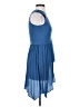 Halston 100% Polyester Blue Sleeveless Blouse Size 0 - photo 4