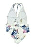 Cupshe Floral Ivory One Piece Swimsuit Size L - photo 2