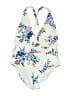 Cupshe Floral Ivory One Piece Swimsuit Size L - photo 1