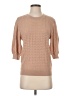 Elie Tahari Chevron-herringbone Tan Pullover Sweater Size S - photo 1