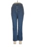 L.L.Bean Chevron-herringbone Blue Jeans Size 8 - photo 1