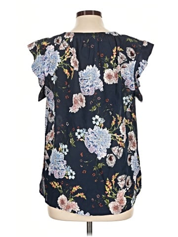 Daniel Rainn Short Sleeve Silk Top (view 2)