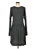 BCBGeneration Solid Gray Casual Dress Size M - photo 2