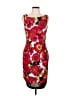 Cache Print Red Cocktail Dress Size 10 - photo 1