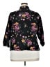 Torrid Floral Black Blazer Size 3X Plus (3) - photo 2