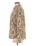 Maurices 100% Polyester Animal Print Tan Long Sleeve Blouse Size L - photo 5
