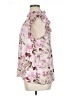 Express 100% Recycled Polyester Floral Pink Sleeveless Blouse Size XL - photo 5