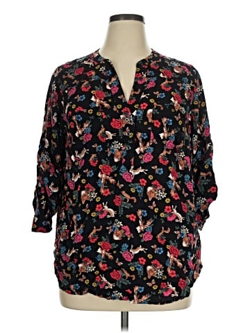 Philosophy Republic Clothing 3/4 Sleeve Blouse (view 1)