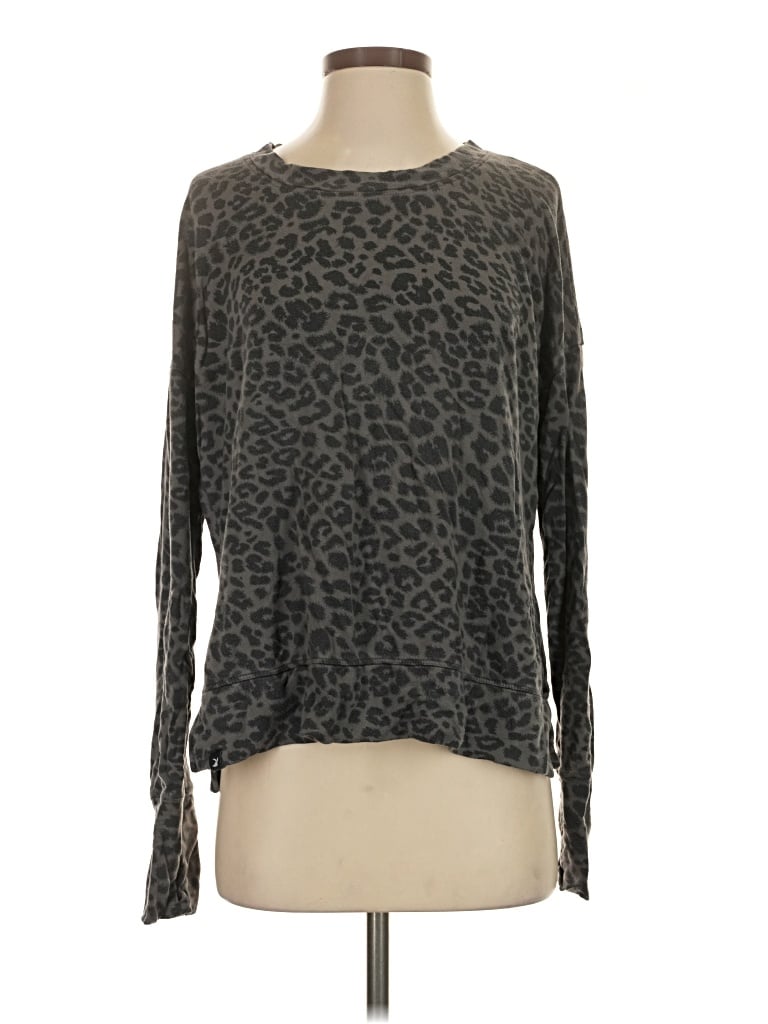 Pre-owned Glyder Long Sleeve T-shirt In Gray