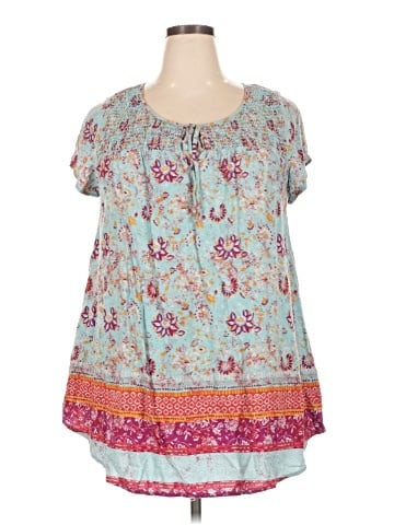 Faded Glory Short Sleeve Blouse (view 1)
