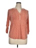 NY Collection Orange 3/4 Sleeve Blouse Size XL - photo 1