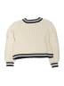 Max Studio Chevron-herringbone Ivory Pullover Sweater Size 10 - 12 - photo 2