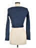 Topshop 100% Polyester Blue Long Sleeve Top Size 8 - photo 2