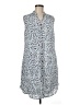 CAbi 100% Polyester Print Blue Casual Dress Size M - photo 1