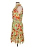 CAbi 100% Polyester Tropical Orange Cocktail Dress Size L - photo 5
