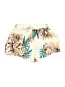 Unbranded 100% Polyester Tropical Ivory Shorts Size S - photo 1