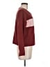 Saturday Sunday Color Block Burgundy Pullover Sweater Size M - photo 4