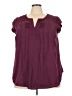 Daniel Rainn 100% Polyester Burgundy Sleeveless Blouse Size 4X - photo 1