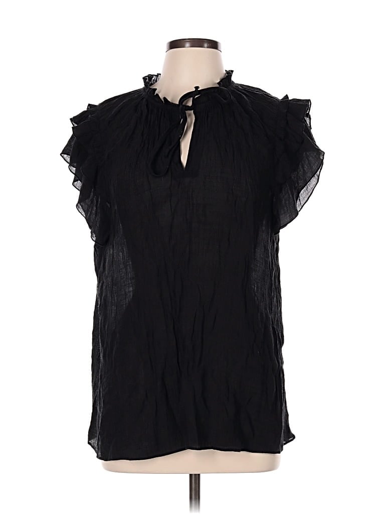 Pre-owned Gigio Sleeveless Blouse In Black