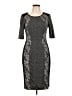 Connected Apparel Gray Cocktail Dress Size 10 - photo 1