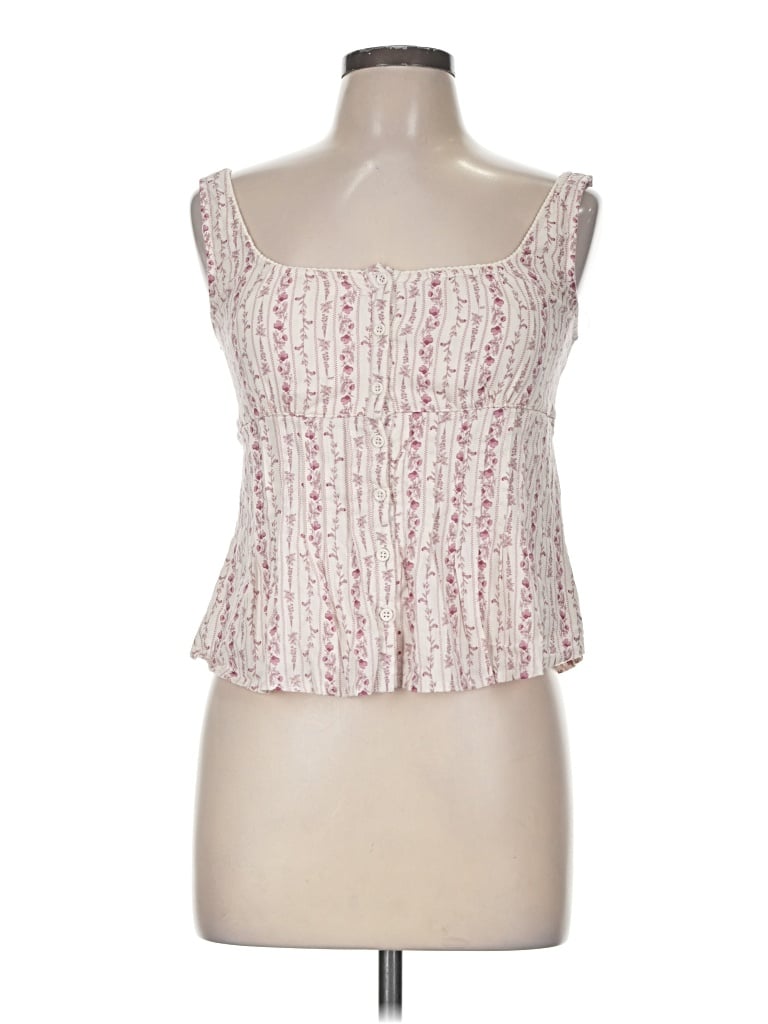Pre-owned Kirious Sleeveless Top Purple Sweetheart Neckline Tops