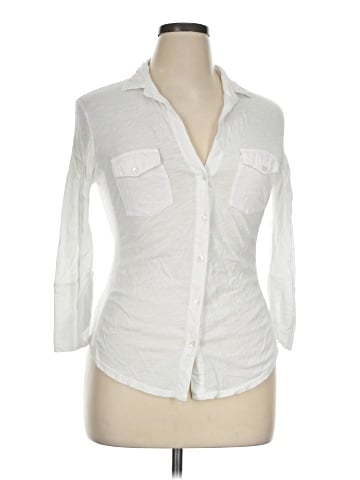 James Perse 3/4 Sleeve Button-Down Shirt (view 1)